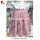 Red gingham lace dress for girl school dress